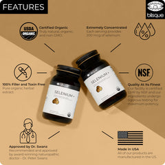 Blisque whole-food selenium from mustard seeds image highlights natural sourcing.