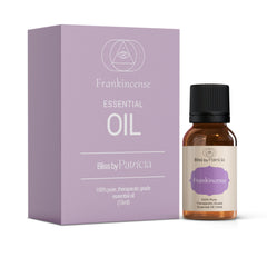 Bliss by Patricia frankincense bottle; pure essential oil for aromatherapy and relaxation.