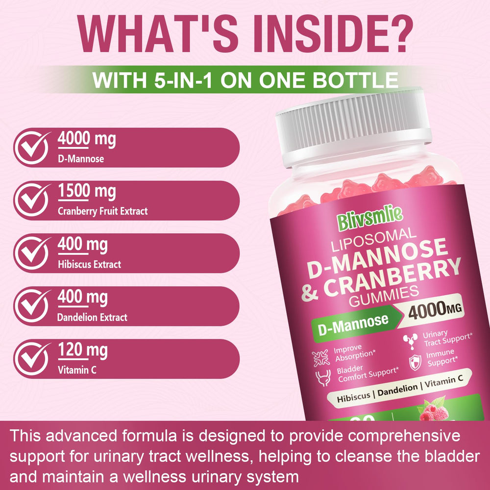 Blivsmlie cranberry hibiscus ingredients highlight supports urinary comfort and immune balance