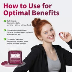 Label highlights berry flavor and nutritional benefits for vitality