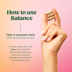 Bloom Nutrition hormone health includes dong quai root component for balance.