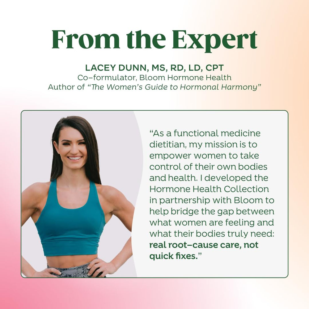 Bloom Nutrition hormone health with Detox pairing suggestion for routine optimization.