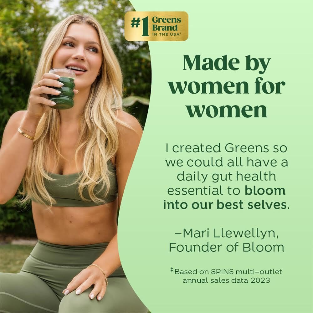 Bloom Nutrition greens daily routine mix supports easy daily nutrition
