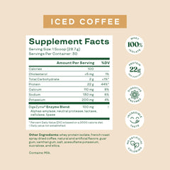 Bloom Nutrition Iced Coffee glass shows a refreshing, keto-friendly protein boost anytime.