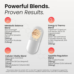 BloomMD GLP-1 natural booster with green tea extract signals gentle energy support