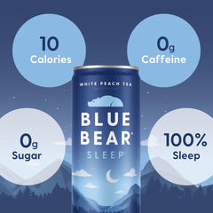 Blue Bear ingredients label featuring GABA and L-Theanine