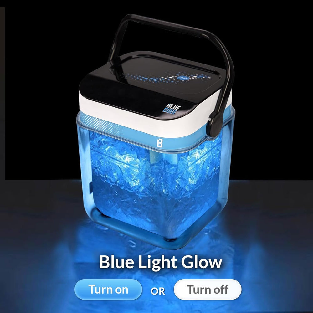 Blue Cube universal therapy pad attachment for knee, elbow, and shoulder coverage.