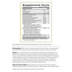 Blue Heron capsules shown with a fiber-rich blend for colon function