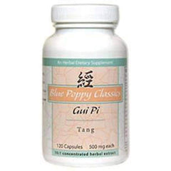 Blue Poppy Gui Pi Tang bottle with 120 capsules for traditional herbal support