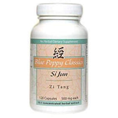 Blue Poppy Si Jun Zi Tang bottle with 120 capsules for daily vitality support