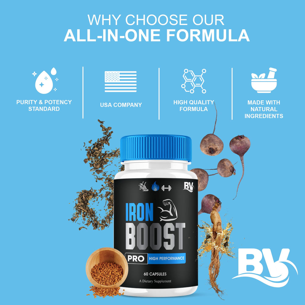 Blue Vibe Iron Boost Pro 3-pack box for convenient dosing