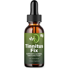 Blue Vibe TinnitusFix liquid bottle ready for daily drops.