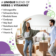 BlueBonnet Adrenal Support ingredients list in clean layout