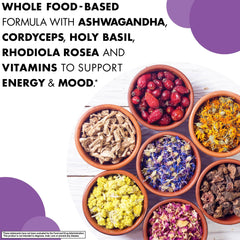 BlueBonnet Adrenal Support label highlighting allergen-free features