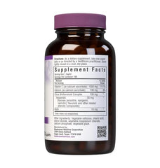 BlueBonnet Buffered Vitamin C caplets closeup highlighting calcium ascorbate.
