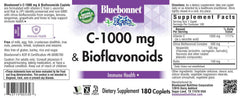 BlueBonnet C-Plus Bioflavonoids caplets bottle with ingredients panel