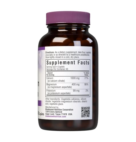 BlueBonnet calcium capsules closeup showing easy-to-swallow caplets for daily use