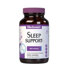 BlueBonnet Sleep Support bottle for nightly rest and relaxation