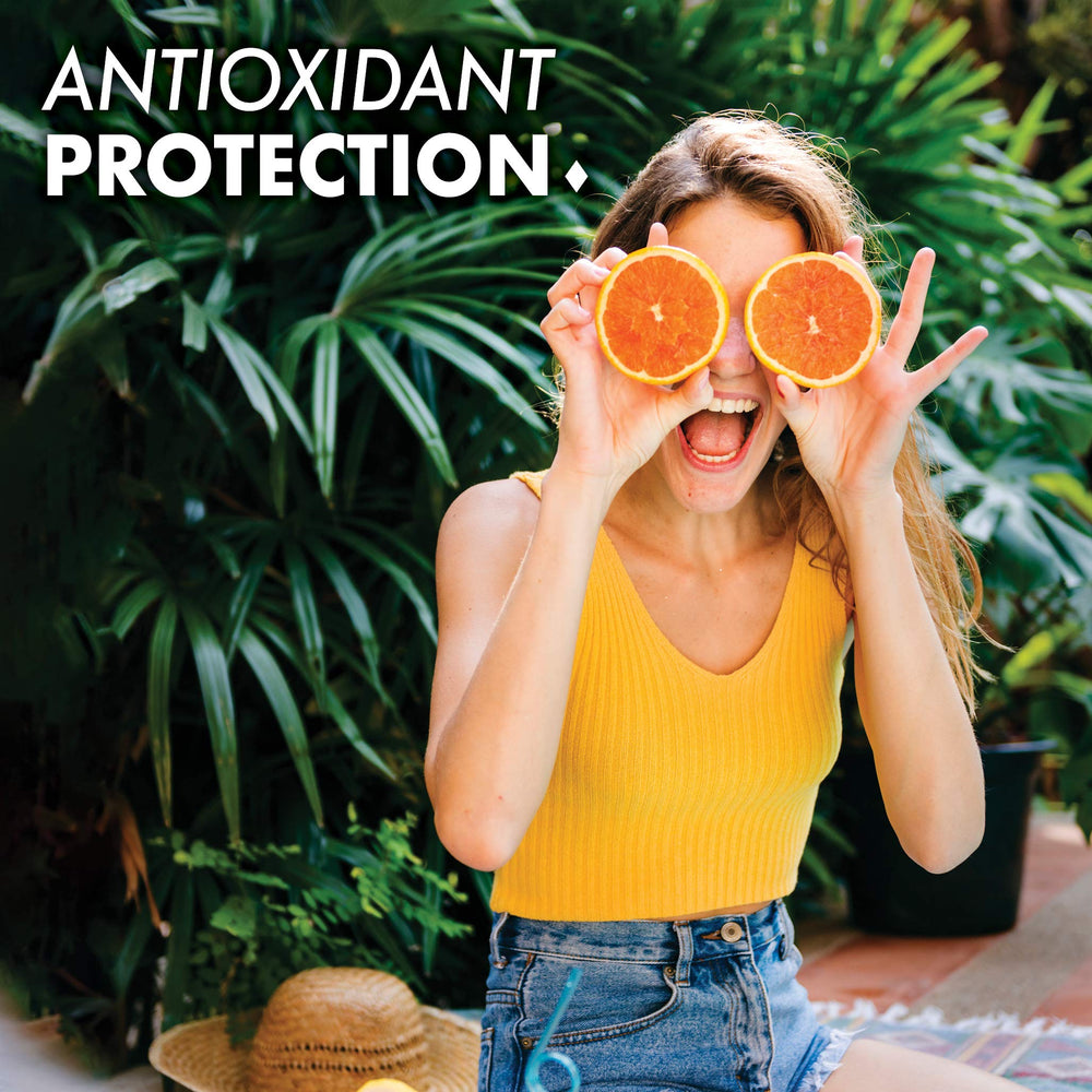 BlueBonnet Vitamin C formula packaging showcases allergen-free benefits.