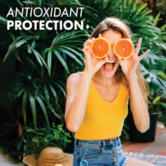 BlueBonnet Vitamin C formula packaging showcases allergen-free benefits.