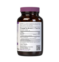 Bluebonnet Vitamin E 400 IU softgels inside jar for convenient daily use.