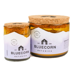 Bluecorn Beeswax candle with lavender aroma creates relaxing bedroom ambiance