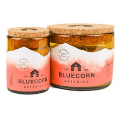 Bluecorn candle with Cypress and Sandalwood aroma enhances calm spaces and decor.