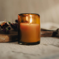 Bluecorn beeswax candle makes a thoughtful gift for housewarmings and celebrations.