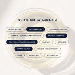Blueprint Bryan Johnson Omega-3 with citrus hints and clean aftertaste.