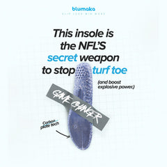 Blumaka Carbon Elite Insole delivers explosive propulsion in sprints and cuts.