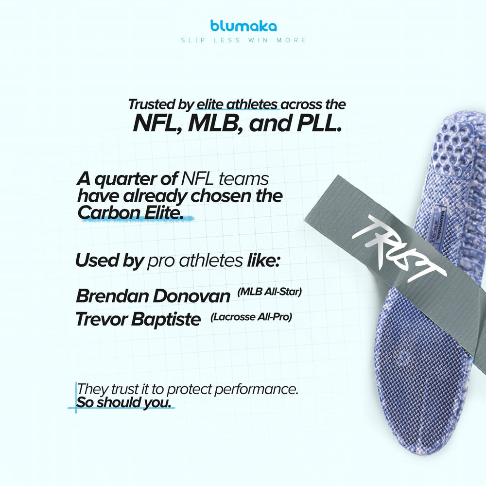 Blumaka Carbon Elite insoles durable energy return supports play.