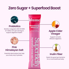 Blume SuperBelly variety pack front showing four flavor options