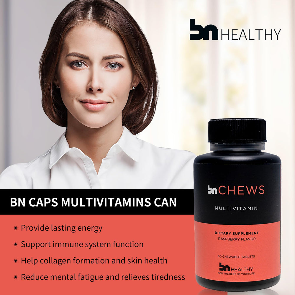 BNHealthy 27 nutrients graphic illustrating comprehensive daily support