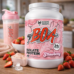 BOA Isolate smooth-mix powder dissolves easily in water or milk