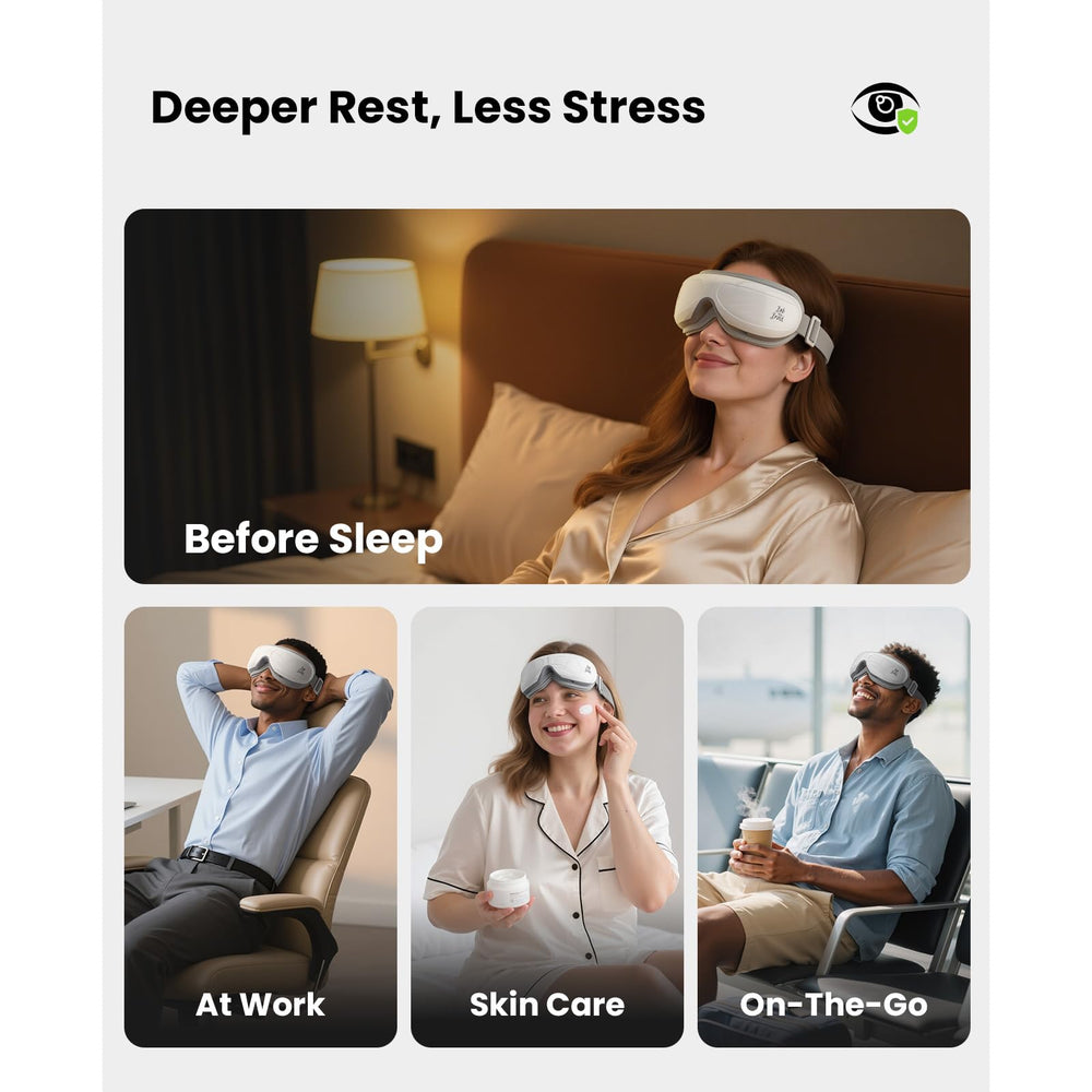 Five modes and four intensities offer personalized relaxation.