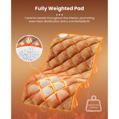 Bob and Brad weighted pad delivers secure hands free warmth for back and shoulders