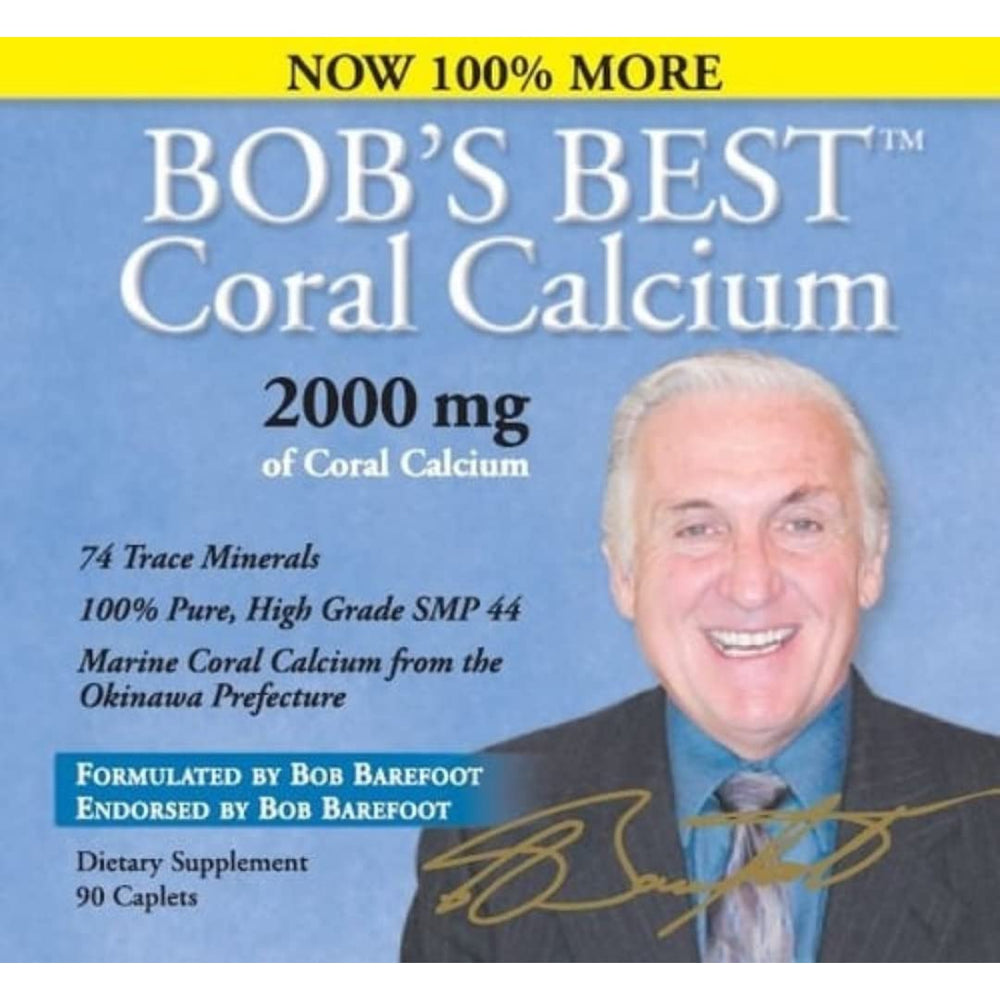 90-caplet bottle of Bob's Best Coral Calcium for long-term supply