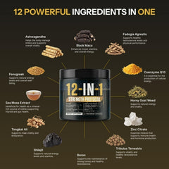 Body C.E.O. 12-in-1 Strength Protocol capsules for endurance support.