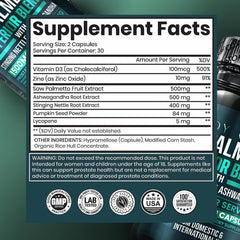 BODY C.E.O. Saw Palmetto capsules close-up for daily urinary support