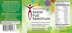 Body Ecology Assist no wheat or soy, suitable for sensitive diets.
