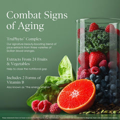 Body Firm Youthful Essence includes extracts from 24 fruits and vegetables