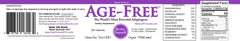 Body Force Age Free ingredients display; pure plant extracts for holistic wellness.