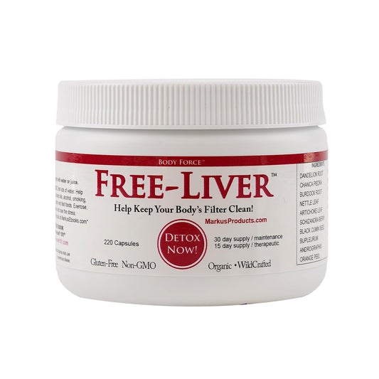 Body Force Liver Formula bottle shown for daily liver support.
