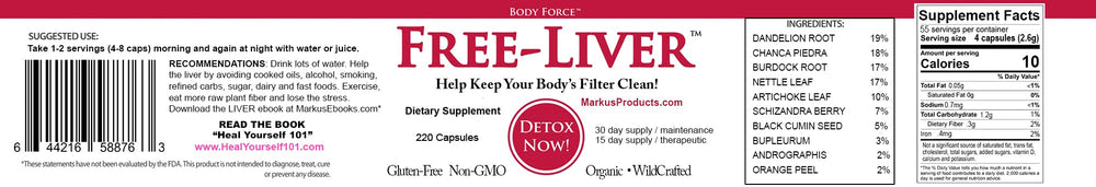 Body Force Liver Formula on a morning setup for routine use.