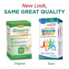 Body Gold Ginsana Energy bottle pour, on-the-go energy for busy days.