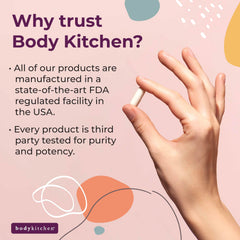 Body Kitchen Youthful Beauty Advanced mix showing black currant extract specks