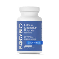 BodyBio Butyrate bottle promoting gut health support and digestion