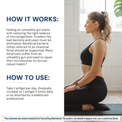 BodyHealth Gut Defense packaging on display illustrating Paleo and Keto-friendly attributes.