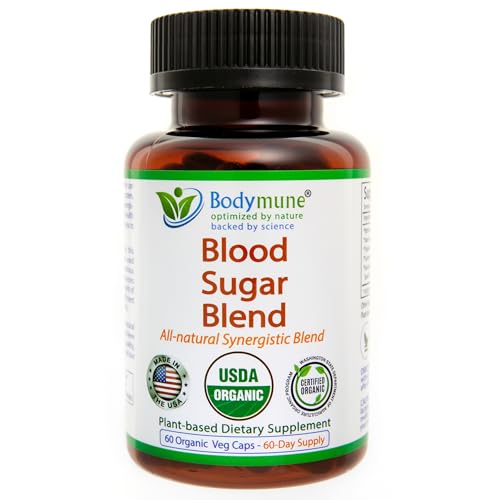 Bodymune Blood Sugar Blend capsules for convenient daily support.