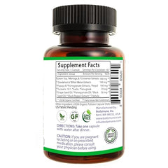 Bodymune Heart Health Blend capsules closeup emphasizing convenient daily capsule form